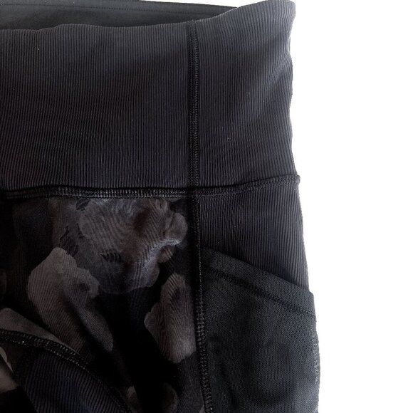 Lululemon Inky Floral Seek the Heat Mesh Crop Pant - Picture 12 of 16